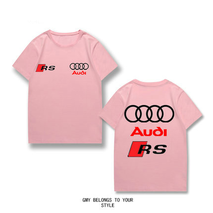 T-shirt Audi RS Imprimé Col Rond Homme Manches Courtes